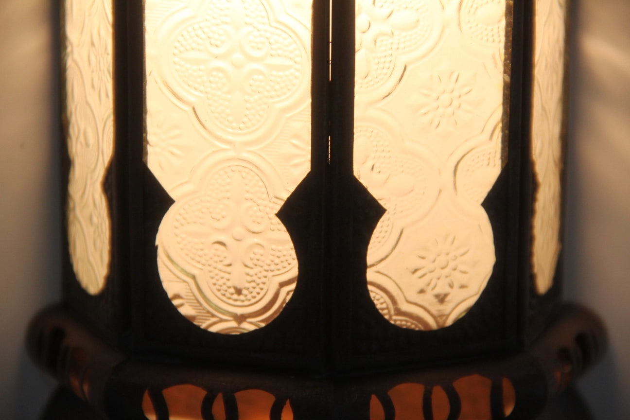 Cache ampoule murale marocaine blanche Ruya style oriental