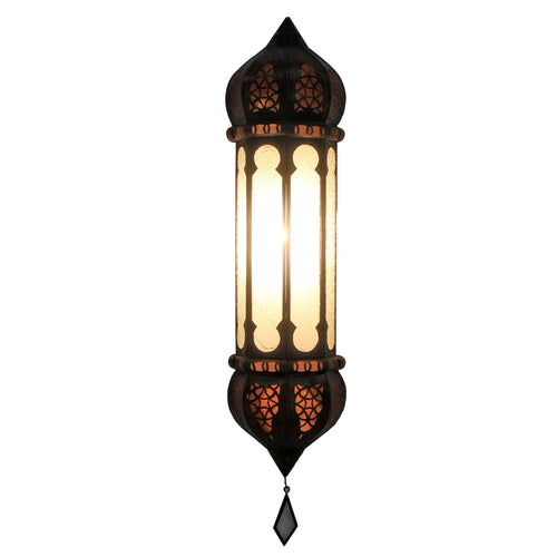 Cache ampoule murale marocaine blanche Ruya style oriental