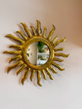lot de 2 Miroirs Soleil en laiton, couleur bronze