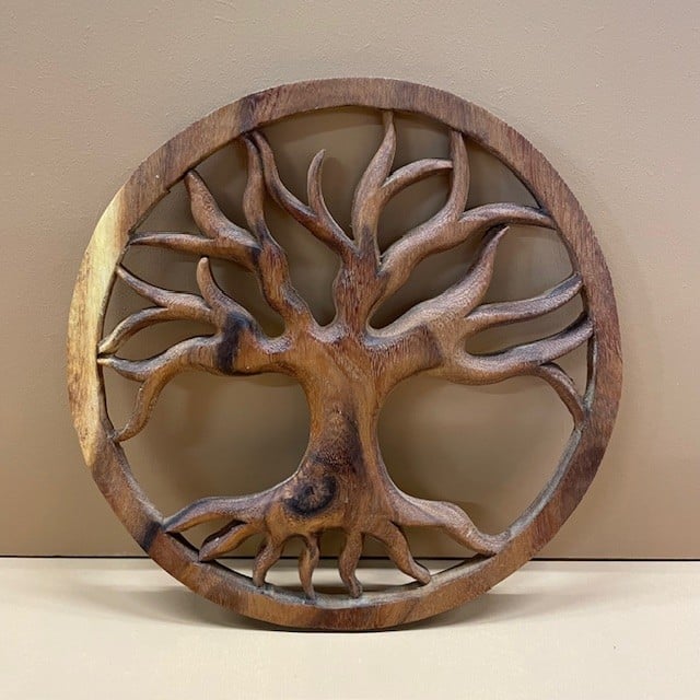 Sculpture sur bois 25 cm Arbre de Vie Geolied