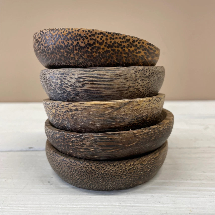 Lot de 4 Bols en noix de coco