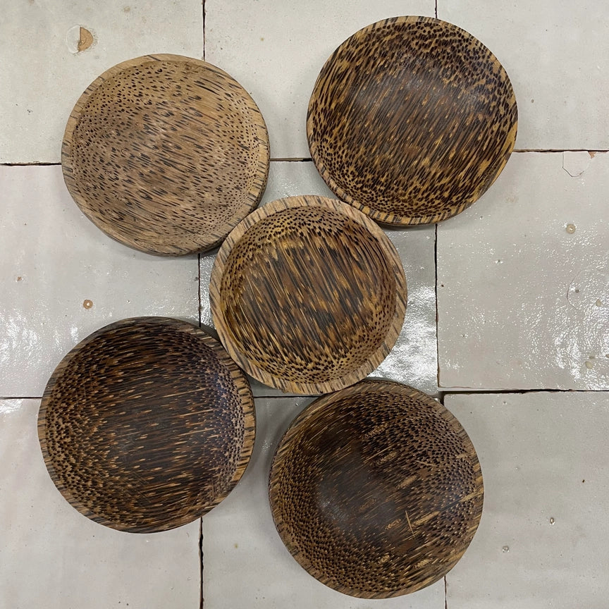 Lot de 4 Bols en noix de coco