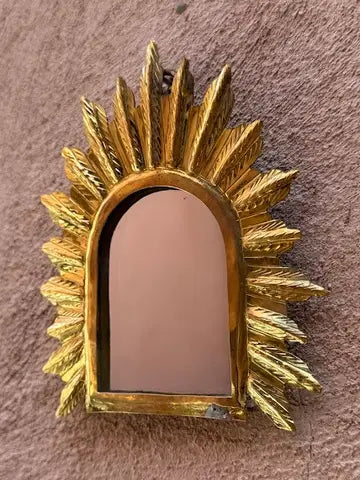 lot de 2 Miroirs ARCH en laiton doré