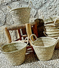 Petit panier en palmier avec anse pita 23 x 17 cm