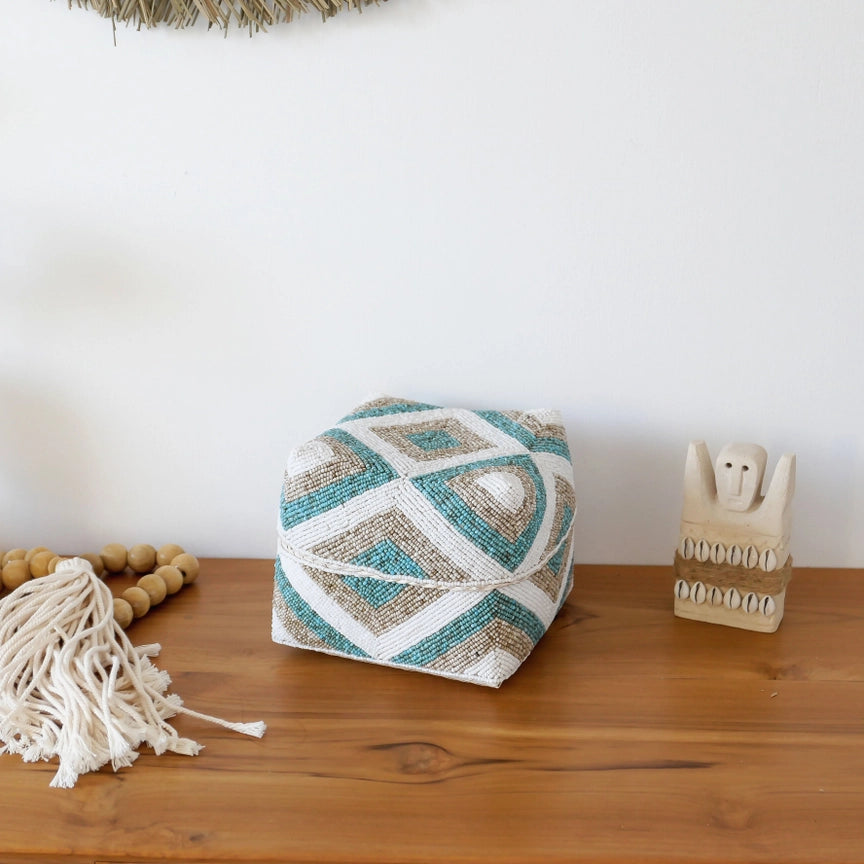Coffret décoratif en perles