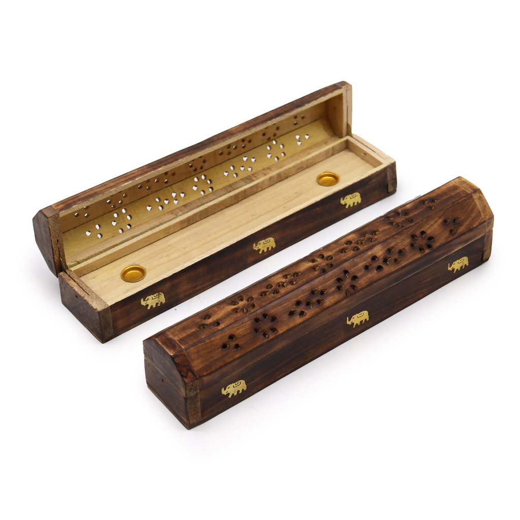 Mango Wood Incense Stick Holders - Natural