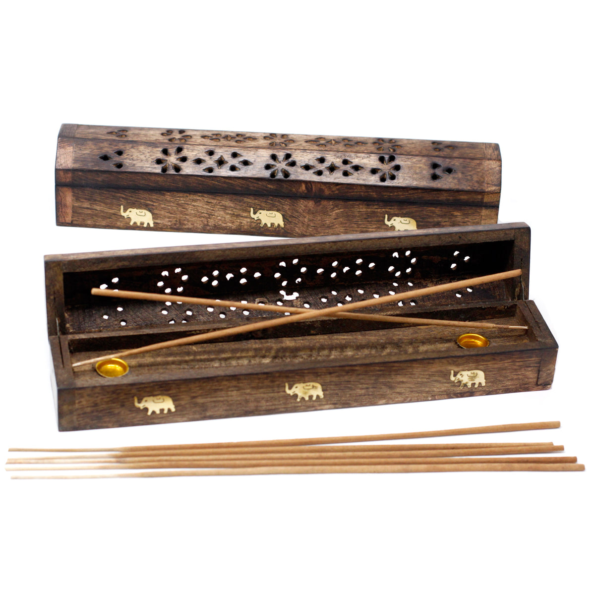 Mango Wood Incense Stick Holders - Natural