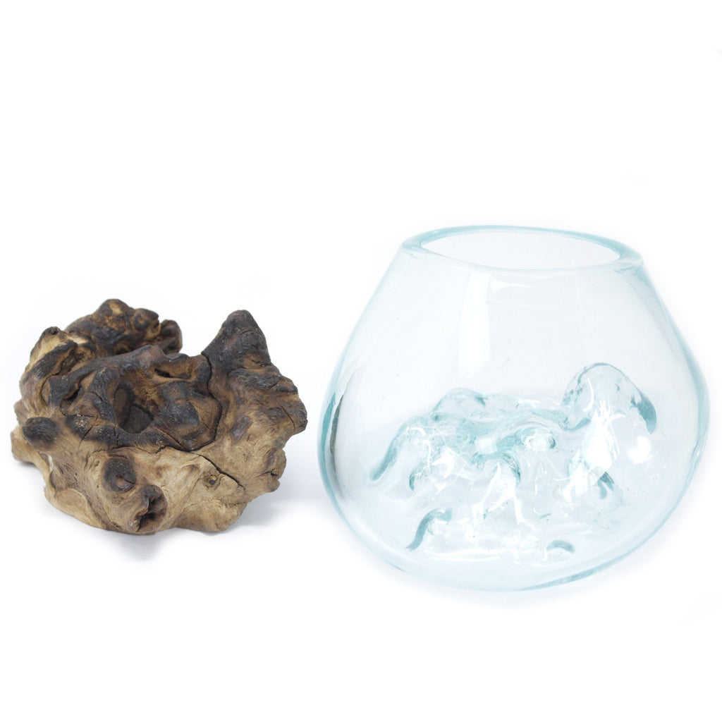 Vase en Verre Soufflé sur Racine - Petit