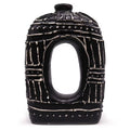 Vase Ovale en Forme de Donut - Chocolat 30cm